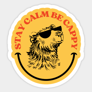 Stay Calm Be Cappy Sticker